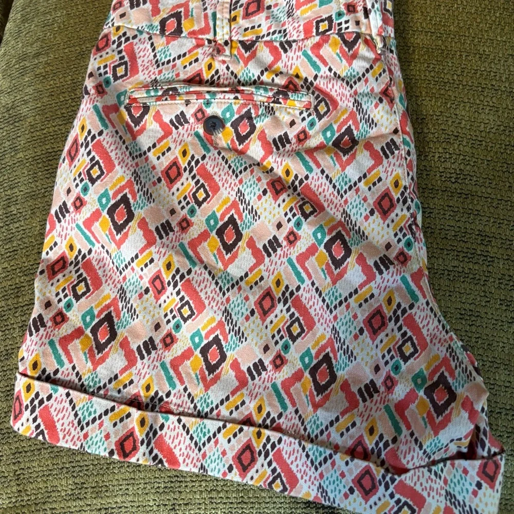 Colorful Geometric Patterned Pants - Picture 2 of 2